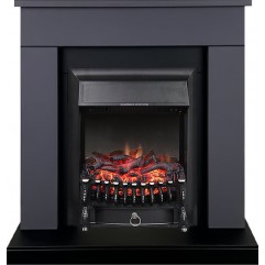 Каминокомплект Bergen (Разборный) - Серый графит с очагом Fobos FX Black Каминокомплект Bergen (Разборный) - Серый графит с очагом Fobos FX Black