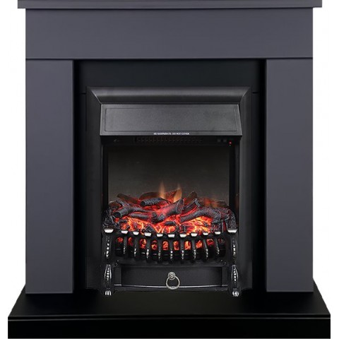 Каминокомплект Bergen (Разборный) - Серый графит с очагом Fobos FX Black