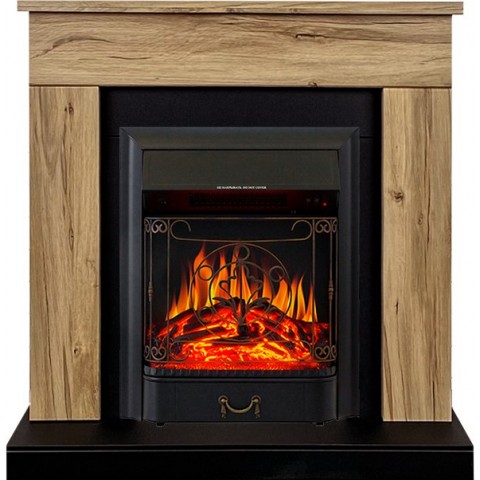 Каминокомплект Bergen (Разборный) - Дуб галифакс с очагом Majestic FX Black
