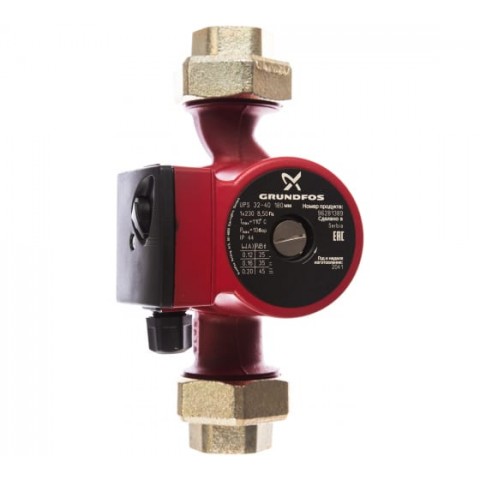 Насос циркуляционный Grundfos UPS 32-80 с гайками