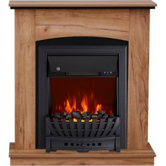 Каминокомплект Barcelona (разборный) - Дуб табачный с очагом Aspen Black Каминокомплект Barcelona (разборный) - Дуб табачный с очагом Aspen Black