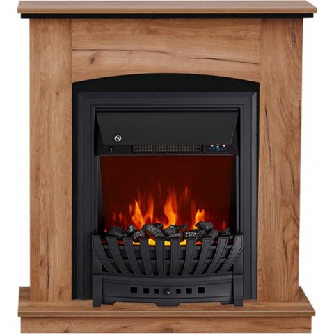 Каминокомплект Barcelona (разборный) - Дуб табачный с очагом Aspen Black