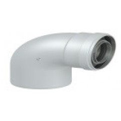 Колено коаксиальное FVT-60/100-090 угол 90°, Колено коаксиальное FVT-60/100-090 угол 90°,