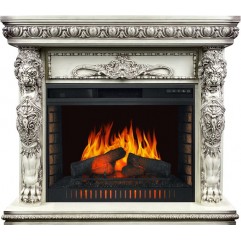 Каминокомплект Windsor - Слоновая кость с темной патиной с очагом Vision 30 EF LED FX Каминокомплект Windsor - Слоновая кость с темной патиной с очагом Vision 30 EF LED FX