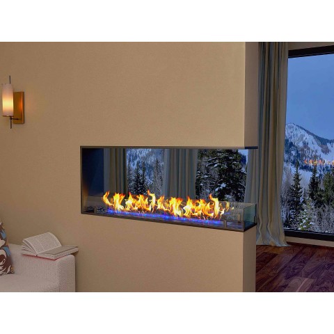 Встраиваемый торцевой сквозной очаг Standart 1000 (ZeFire)