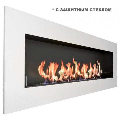 Биокамин Elliot 1800 с белой рамкой (ZeFire)