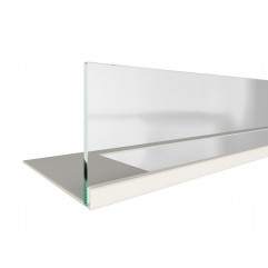 Стекло декоративное для биокамина Elliot 1500 белого со стемалитом (Zefire) Стекло декоративное для биокамина Elliot 1500 белого со стемалитом (Zefire)