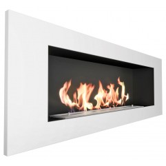 Биокамин Elliot 1200 с белой рамкой (ZeFire)