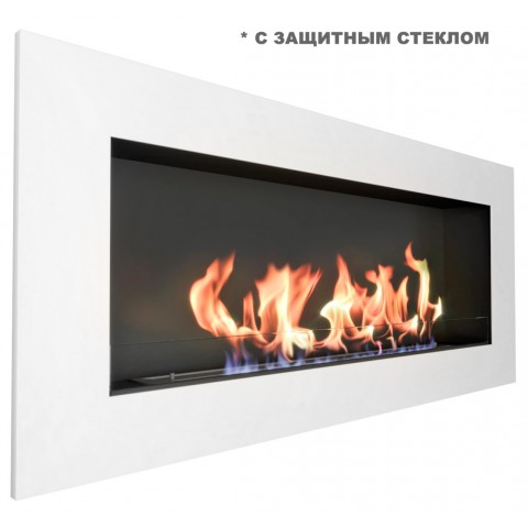 Биокамин Elliot 1500 с белой рамкой (ZeFire)
