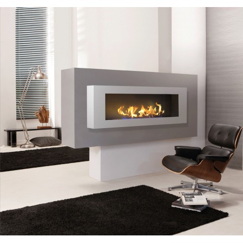 Биокамин Orion 1200 с белой рамкой (ZeFire)