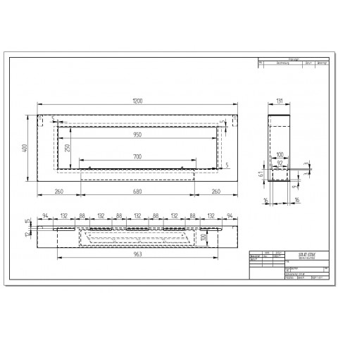 Биокамин Orion 1200 с белой рамкой (ZeFire)