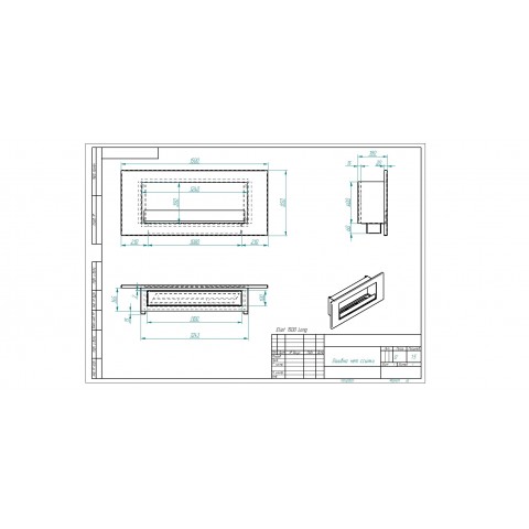 Биокамин Elliot 1500 Long (Zefire)