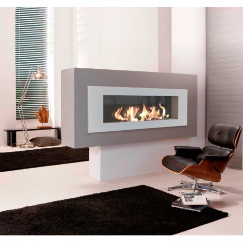 Биокамин Elliot 1200 белый со стемалитом (Zefire)