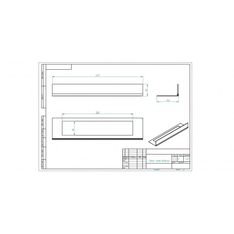 Стекло декоративное для биокаминов Elliot 900 Long, Sirius 900 Long и Flagman 700 Long (Zefire)