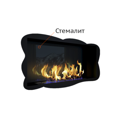 Стемалит для Биокамина серии Standart 720 для встраивания в портал (ZeFire)
