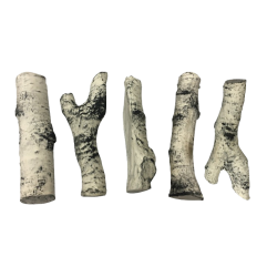 Керамические дрова береза (ZeFire) - 5 шт Керамические дрова береза (ZeFire) - 5 шт