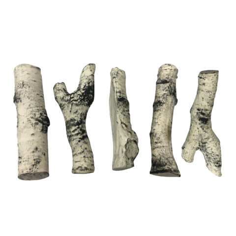 Керамические дрова береза (ZeFire) - 5 шт