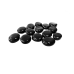 Декоративные керамические камни черные 14 шт (ZeFire)