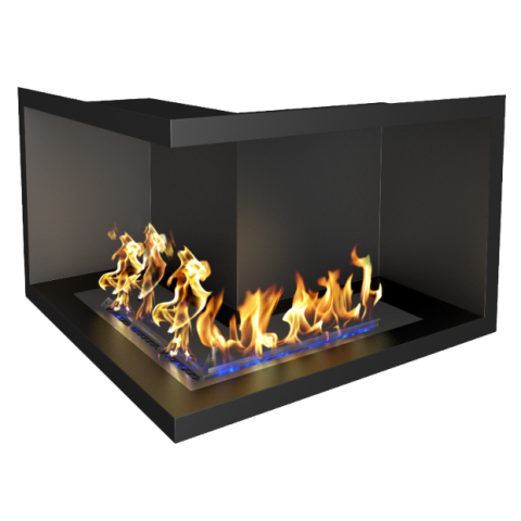 Биокамин Standart для угловой стены 700 (ZeFire)