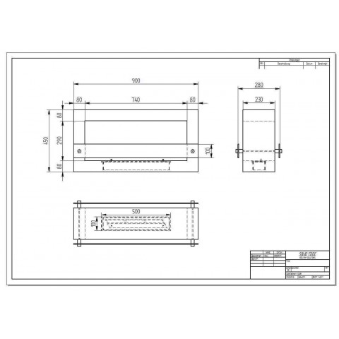 Биокамин Quarter 900 (ZeFire)