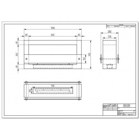 Биокамин Quarter 1000 (ZeFire)