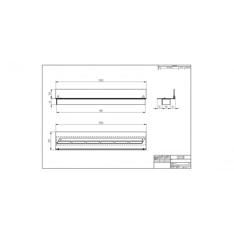 Прямоугольный контейнер ZeFire 1000 со стеклом (ZeFire)