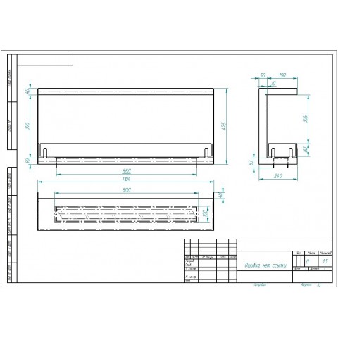 Биокамин торцевой Standart 1100 (ZeFire)
