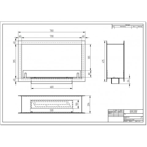 Биокамин сквозной Standart 700 (ZeFire)