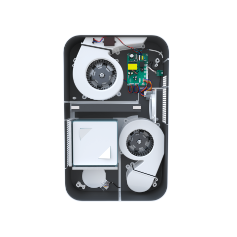 Приточно-вытяжная установка серии FUJI ERW-150X.P   (Wi-Fi/Pearl White)