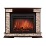 Каминокомплект Electrolux Scala 30 камень сланец скалистый бурый, шпон тёмный дуб с очагом EFP/P-3020LS