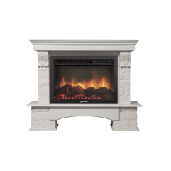 Каминокомплект Electrolux Forte 30S камень белый, шпон белёный дуб с очагом EFP/P-3020LS Каминокомплект Electrolux Forte 30S камень белый, шпон белёный дуб с очагом EFP/P-3020LS