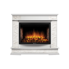 Портал Scala 25 камень сланец скалистый белый, шпон белый дуб Портал Scala 25 камень сланец скалистый белый, шпон белый дуб