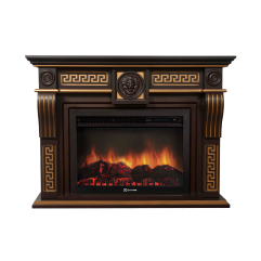 Каминокомплект Electrolux  Vittoriano 30 Темный дуб с золотой патиной с очагом EFP/P-3020LS