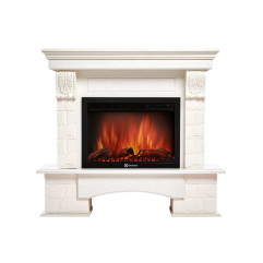 Каминокомплект Electrolux Forte 25S камень белый, шпон белёный дуб с очагом EFP/P-2720RLS Каминокомплект Electrolux Forte 25S камень белый, шпон белёный дуб с очагом EFP/P-2720RLS