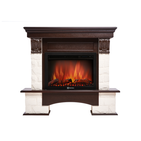 Портал Forte 25S камень белый, шпон темный дуб