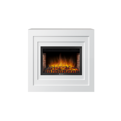 Каминокомплект Electrolux Cubo 30 белый  с очагом EFP/P-3020LS