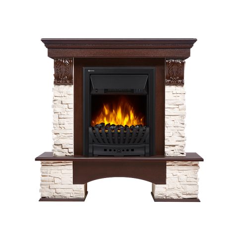 Портал Pietra Classic камень белый, шпон темный дуб