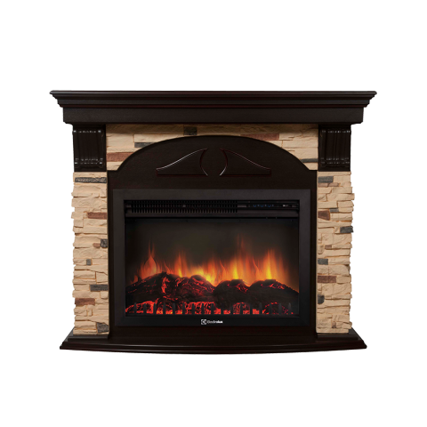 Портал Torre 30S камень сланец натуральный, шпон темный дуб