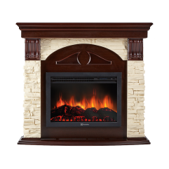 Каминокомплект Electrolux Torre 25S камень слоновая кость, шпон темный дуб с очагом EFP/P-2720RLS Каминокомплект Electrolux Torre 25S камень слоновая кость, шпон темный дуб с очагом EFP/P-2720RLS