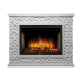 Каминокомплект Electrolux   Quadro 30 камень песчаник античный белый, белая эмаль с очагом EFP/P-3020LS