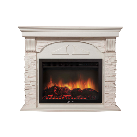 Портал Torre 30U (угловой) камень белый, шпон белёный дуб