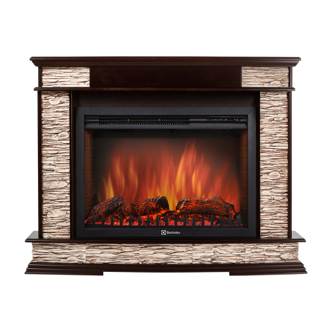 Каминокомплект Electrolux Scala 30 камень сланец скалистый бурый с очагом EFP/P-3020LS