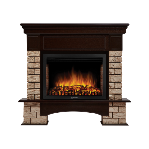 Портал Forte Wood 25 камень коричневый, шпон темный дуб