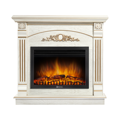 Портал Barocco 25 шпон белый дуб с золотой патиной