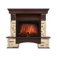 Портал Pietra 25U (угловой) камень сланец натуральный, шпон темный дуб Портал Pietra 25U (угловой) камень сланец натуральный, шпон темный дуб