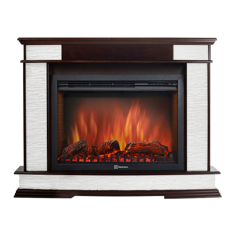 Каминокомплект Electrolux Scala 25 камень сланец скалистый белый с очагом EFP/P-2520LS