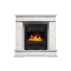 Портал Scala Classic камень сланец скалистый белый, шпон белый дуб Портал Scala Classic камень сланец скалистый белый, шпон белый дуб