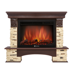 Каминокомплект Electrolux Pietra 30S камень сланец натуральный, шпон темный дуб с очагом EFP/P-3020LS Каминокомплект Electrolux Pietra 30S камень сланец натуральный, шпон темный дуб с очагом EFP/P-3020LS