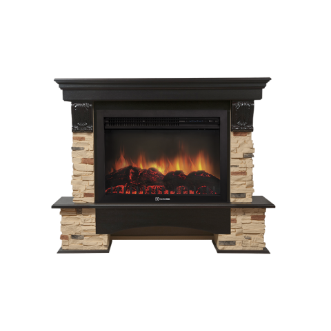 Каминокомплект Electrolux  Pietra 30S камень сланец натуральный, шпон венге с очагом EFP/P-3020LS