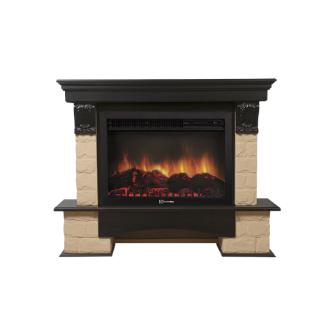 Каминокомплект Electrolux  Forte 30S камень бежевый, шпон венге с очагом EFP/P-3020LS